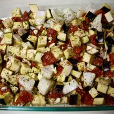 4-1: Eggplant, Onion and Tomato Bake