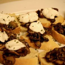 1-13: Crusty Toast with Mushrooms