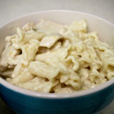 12-17: Curly Pasta with Creamy Chicken