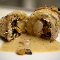 7-7: Mushroom-Stuffed Pork Rolls