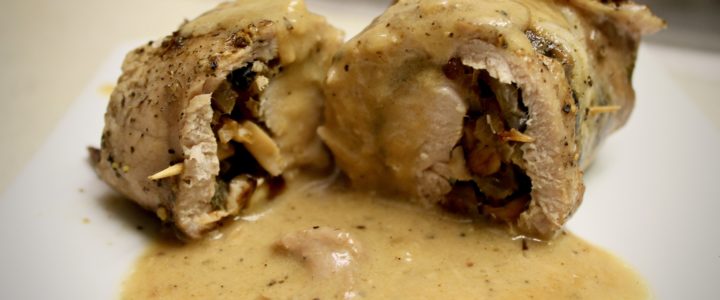 7-7: Mushroom-Stuffed Pork Rolls