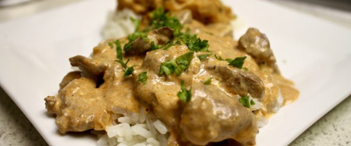 8-12: Beef Stroganoff