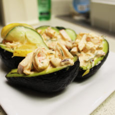 1-14: Avocado Halves with Spicy Shrimp