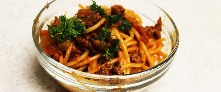 12-3: Pasta Bolognese