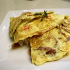 5-33: Omelette Stacks with Rice