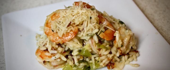 12-25: Parmesan Rice with Shrimp