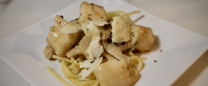 12-35: Fettucini with Scallops