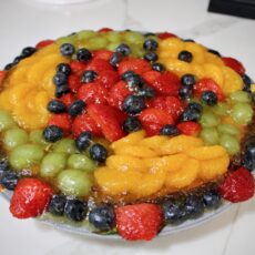 16-32: Glazed Fresh Fruit Cake