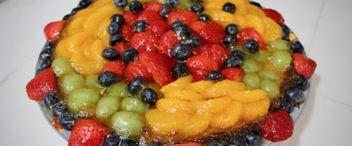 16-32: Glazed Fresh Fruit Cake